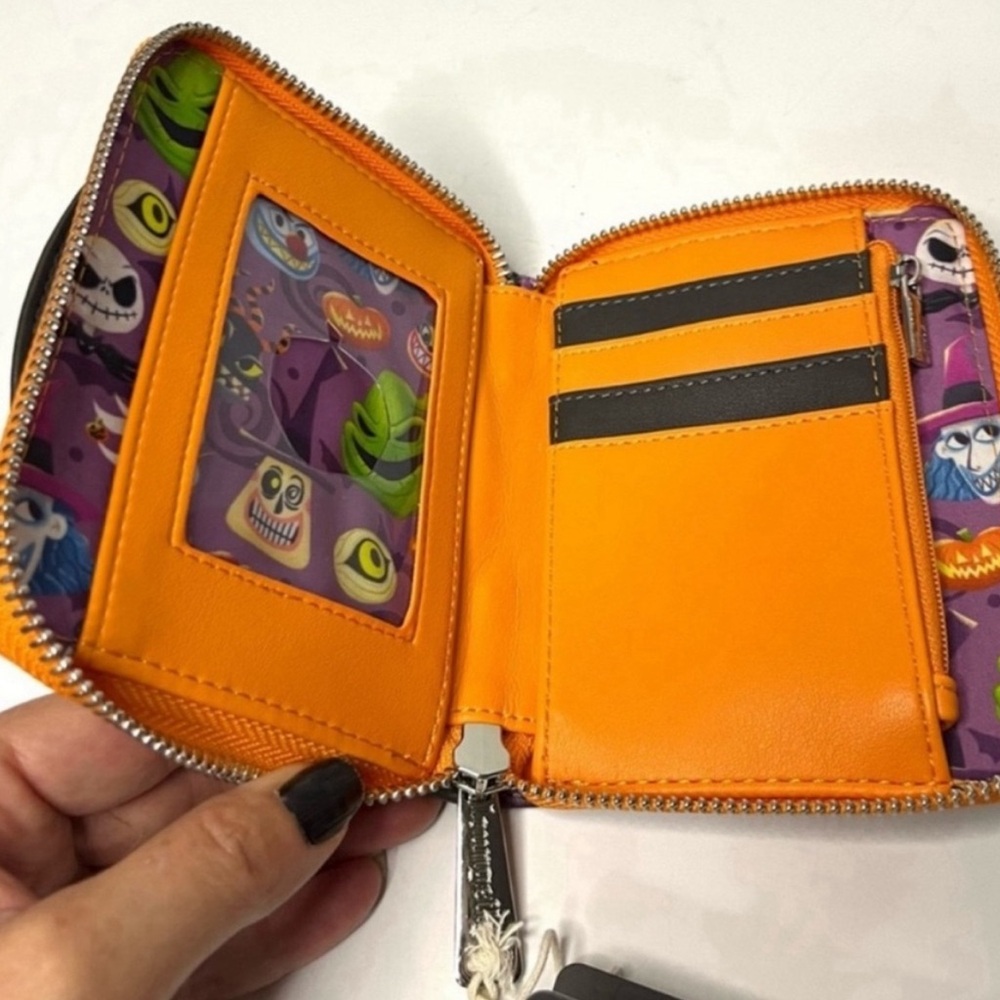 NWT Loungefly Disney Nightmare Before Christmas Cameo Zip Around Wallet Small - Picture 5 of 8